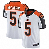 Nike Cincinnati Bengals #5 AJ McCarron White NFL Vapor Untouchable Limited Jersey,baseball caps,new era cap wholesale,wholesale hats